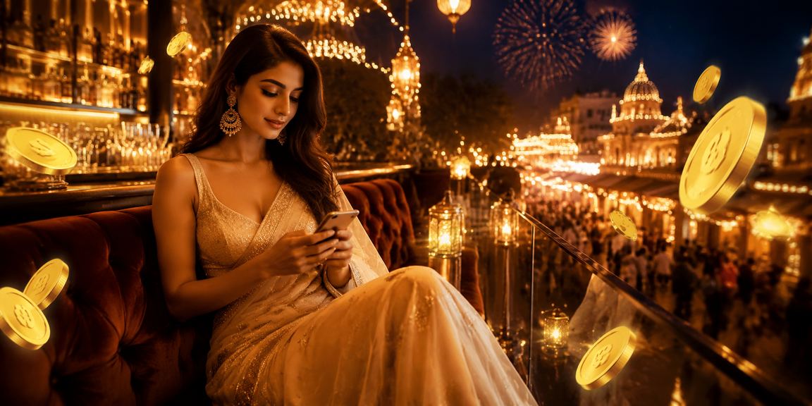 Indian cricket game in sari with betting activity