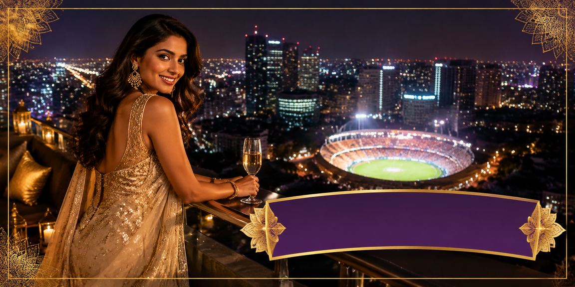 Player enjoying a VIP casino bonus in Indian Bollywood style